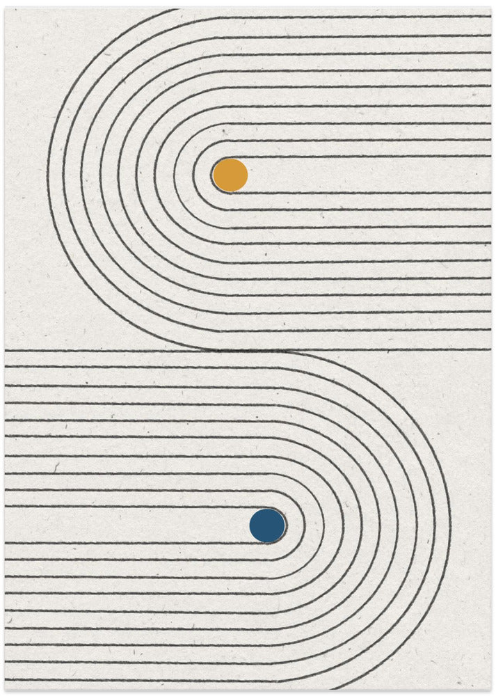 Binary Circles - Art Print by THE MIUUS STUDIO