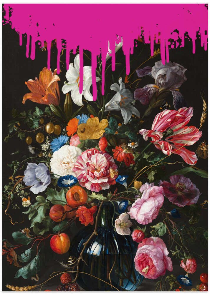 Vintage Botanical, Altered Pinky Art - Art Print by The Art Concept