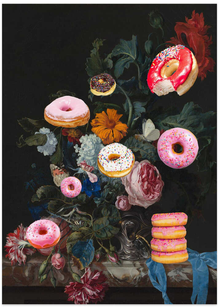 Bouquet of Donuts - Art Print by The Art Concept
