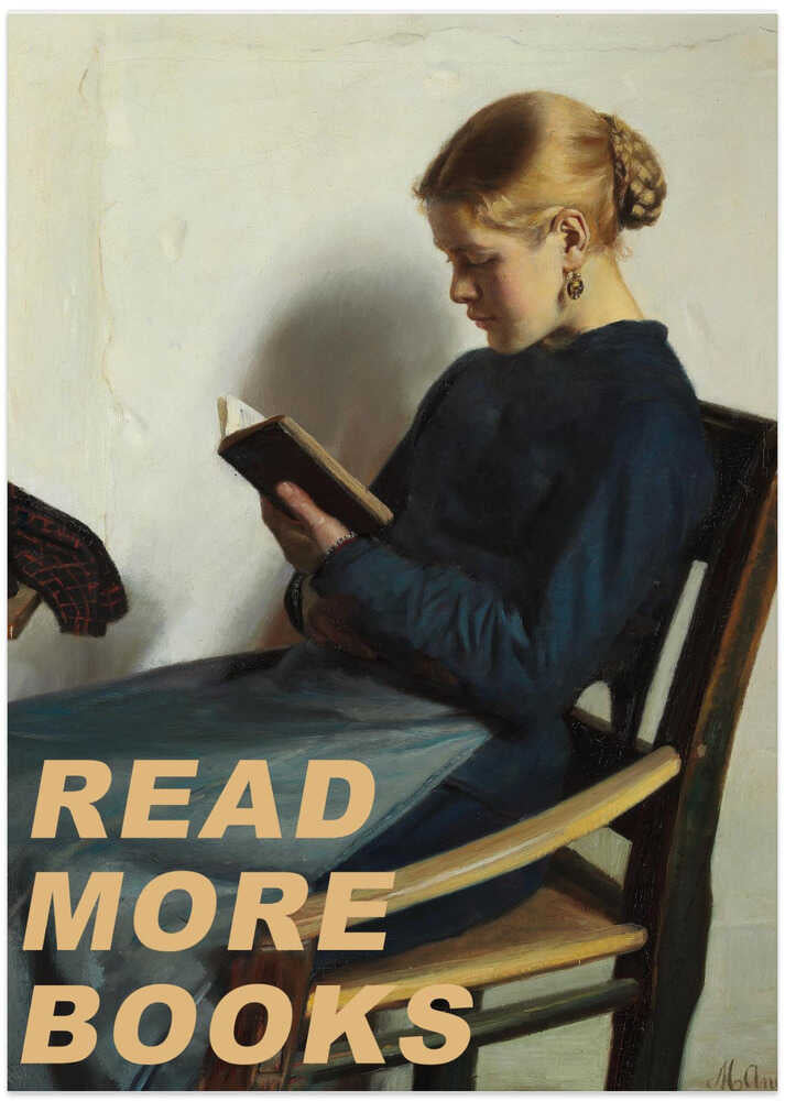 Read More Books - Art Print by The Art Concept