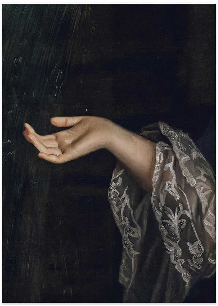 Detail Of Woman / Oil Painting - Art Print by The Art Concept