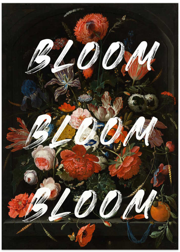 Bloom Vintage Flowers - Art Print by The Art Concept