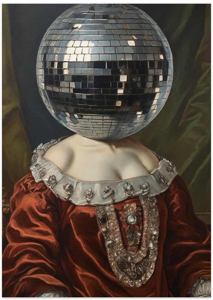 Antique Disco Ball - Art Print by The Art Concept
