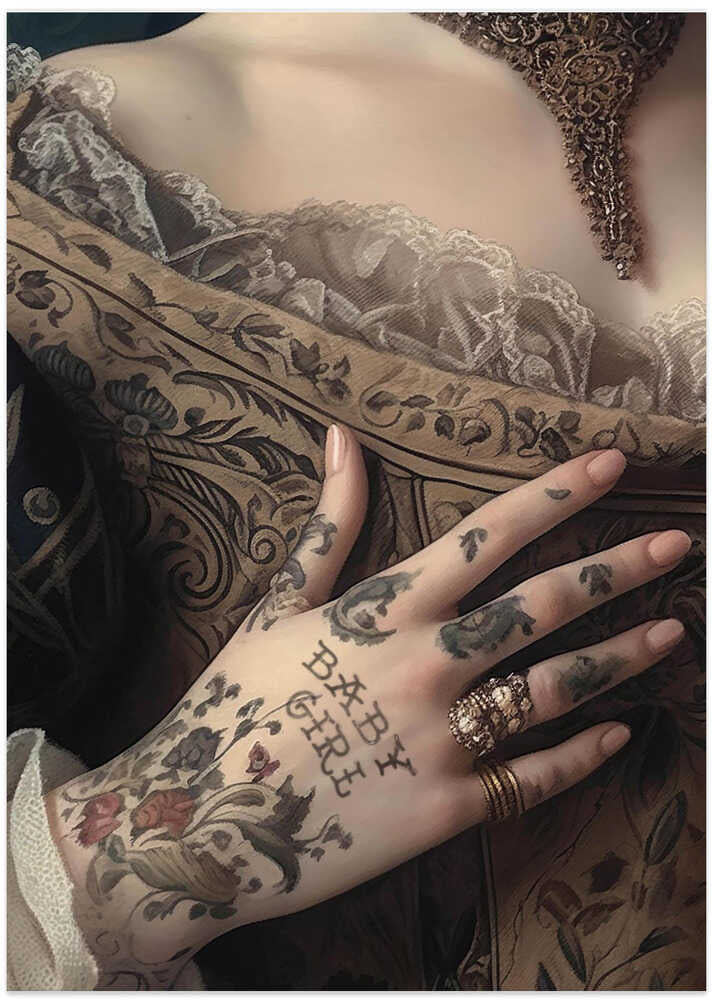 Baby Girl - Art Print by Dikhotomy