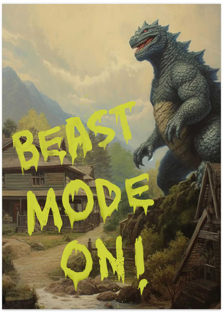 Beast Mode On - Art Print by Dikhotomy