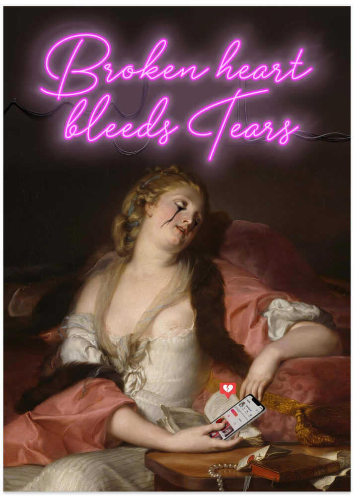 Broken Heart - Art Print by Dikhotomy