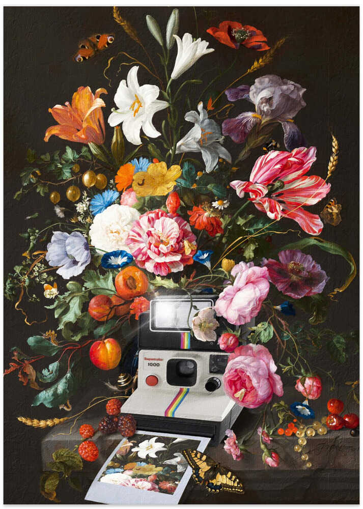 Floral Instant Photo - Art Print by Dikhotomy