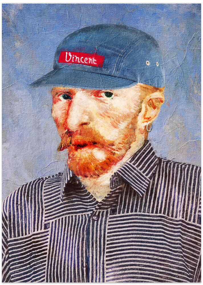 Hipster Vincent - Art Print by Dikhotomy