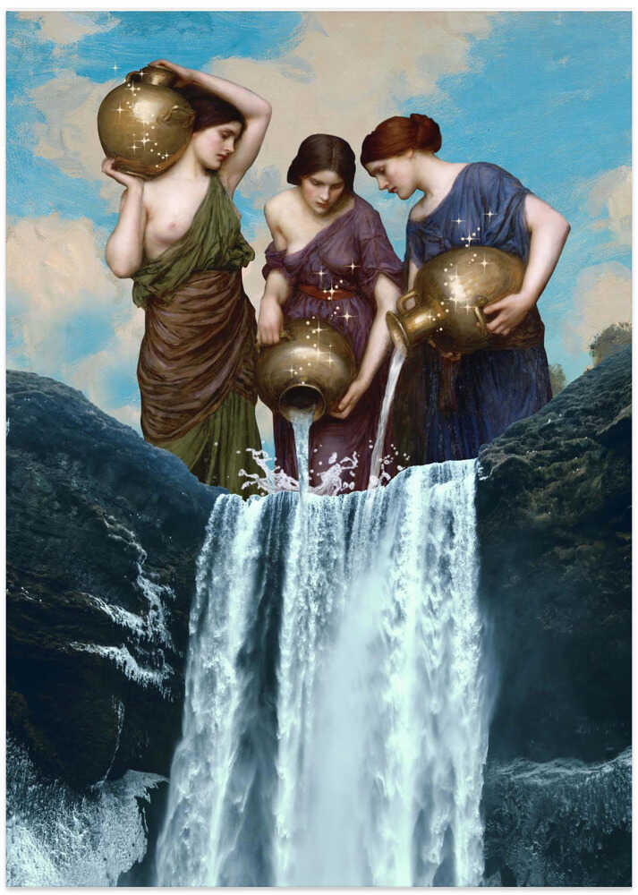 Magic Waterfall - Art Print by Dikhotomy