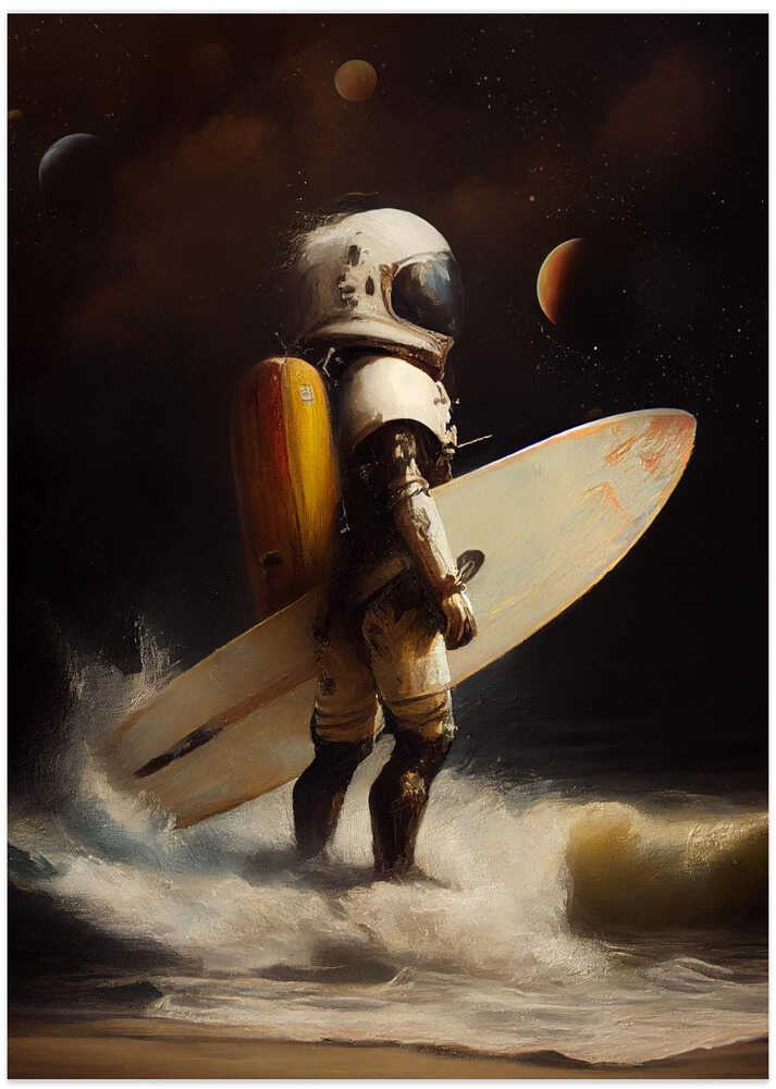 My Space Surfing Day - Art Print by Dikhotomy