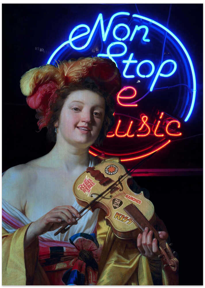 Non Stop the Music - Art Print by Dikhotomy