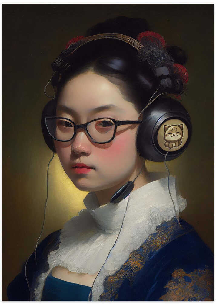 Otaku Girl - Art Print by Dikhotomy