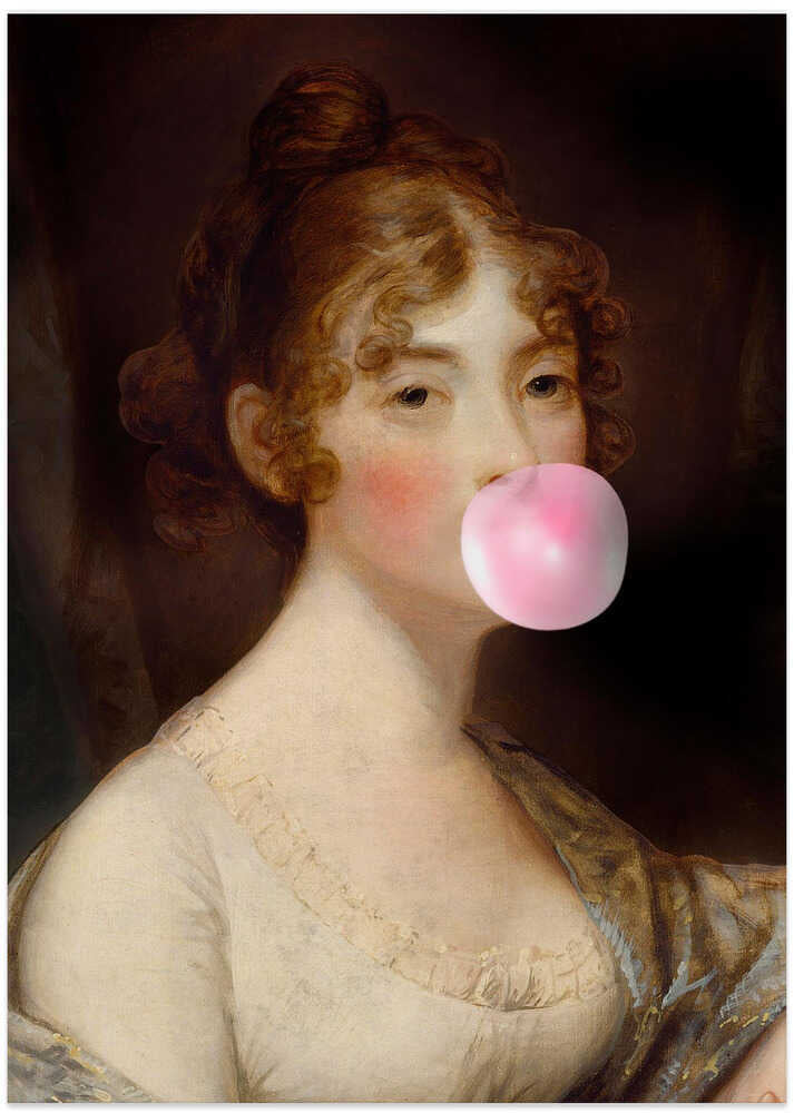 Pretty Bubblegum - Art Print by Dikhotomy