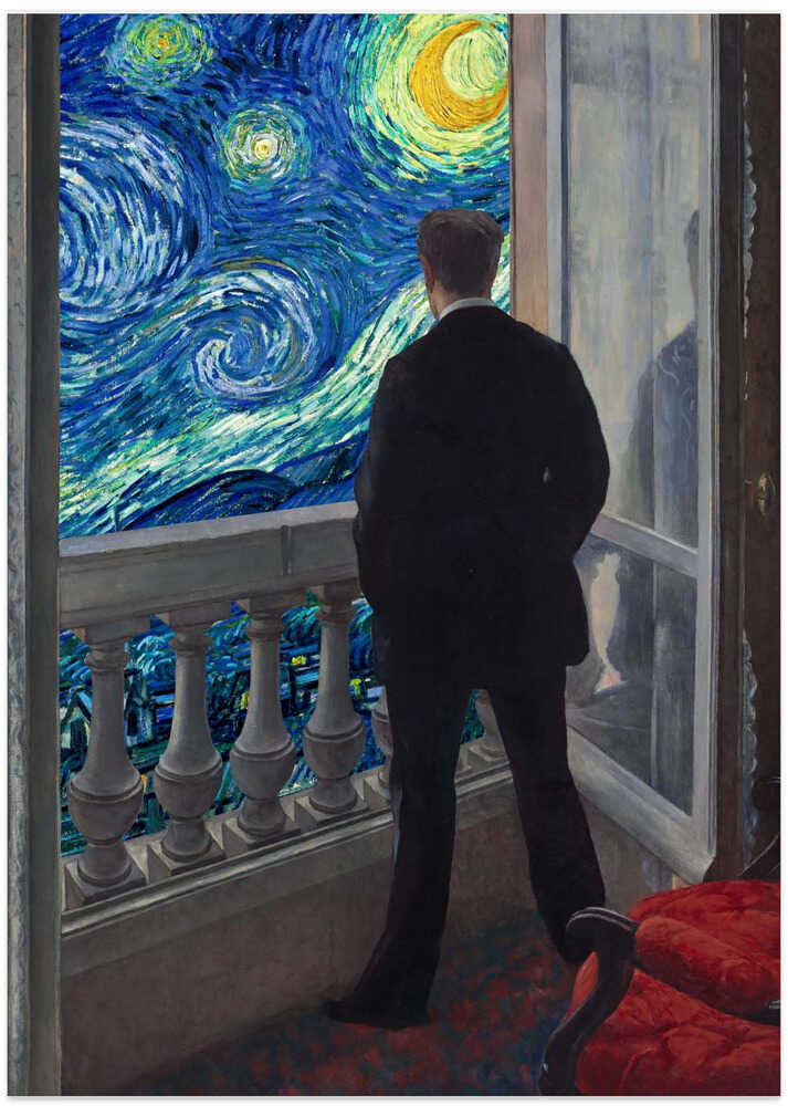 Starry Night View - Art Print by Dikhotomy