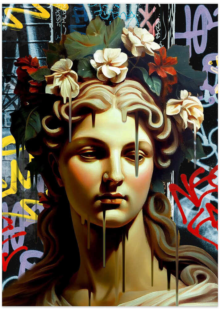 Vandal Pietà - Art Print by Dikhotomy