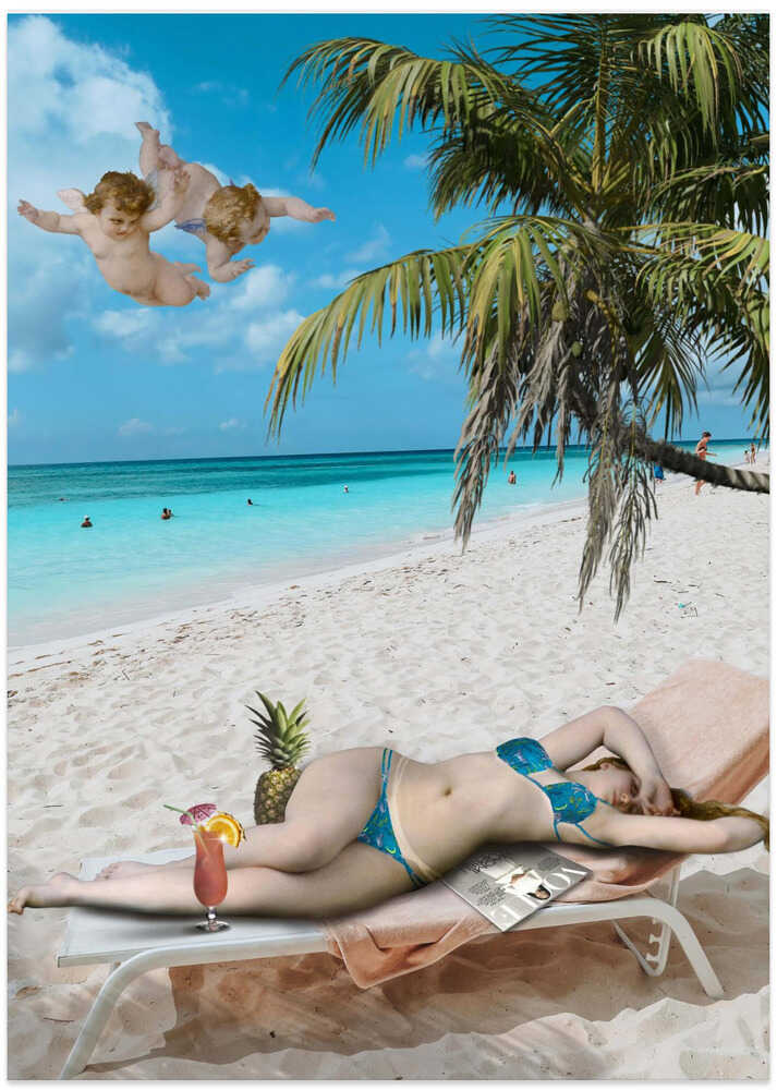 Venus On Beach - Art Print by Dikhotomy