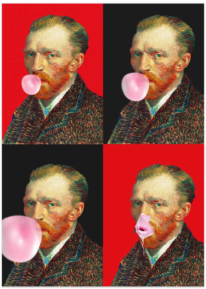 Vincent Gum Explosion - Art Print by Dikhotomy