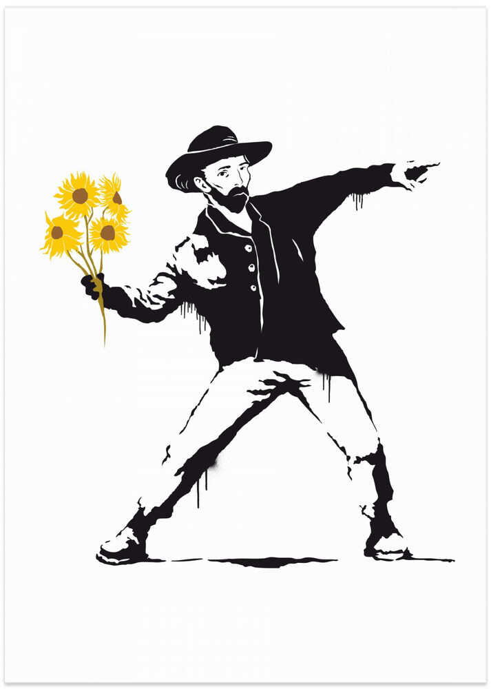 Vincent Sunflowers - Art Print by Dikhotomy