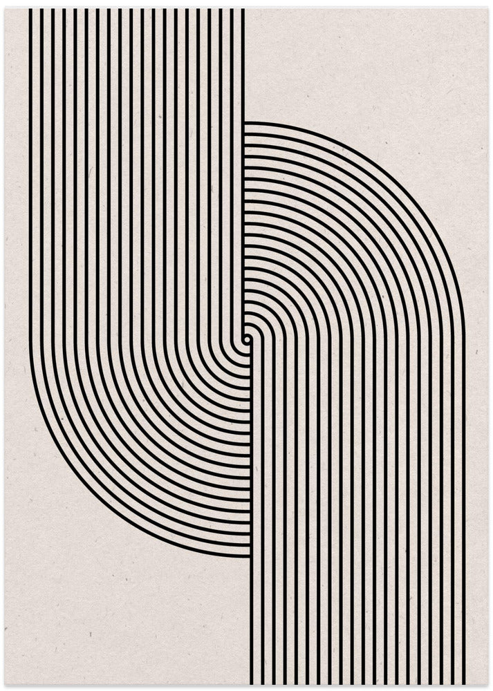 Curved Symmetry - Art Print by THE MIUUS STUDIO