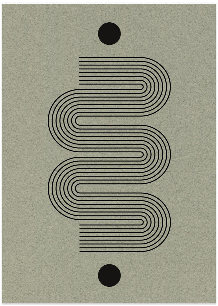 Curved Symmetry Path - Art Print by THE MIUUS STUDIO