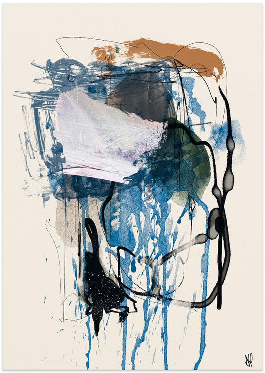 Twin Abstract 1 - Art Print by Dan Hobday