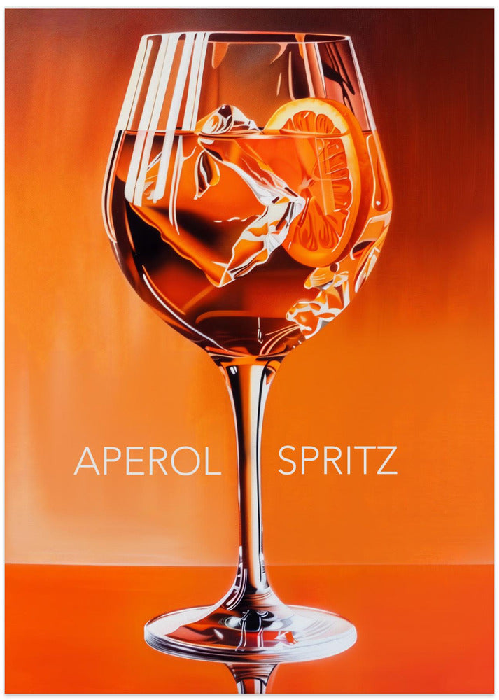 Aperol Spritz Orange - Art Print by Andreas Magnusson