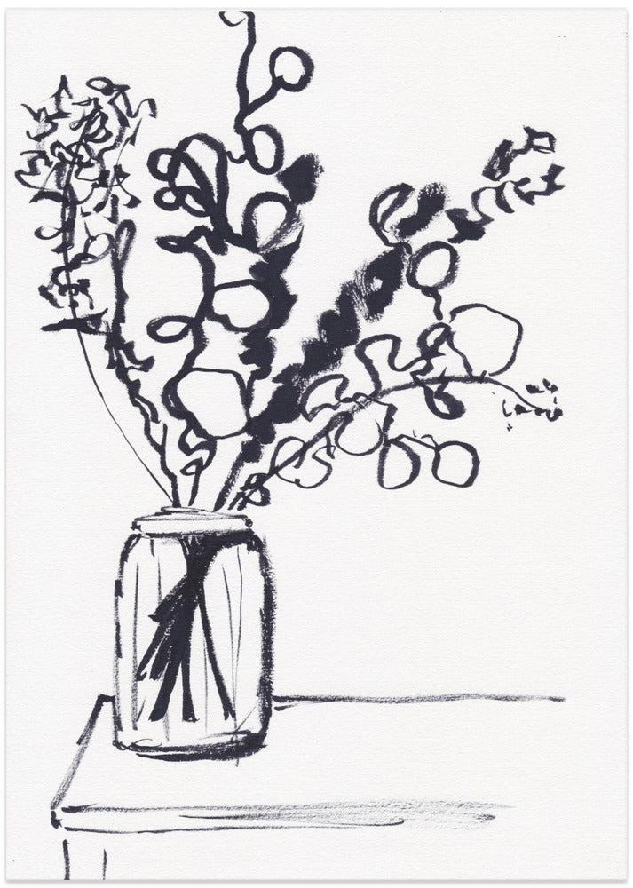 Black and White Still Life - Art Print by Christine Lindstrom