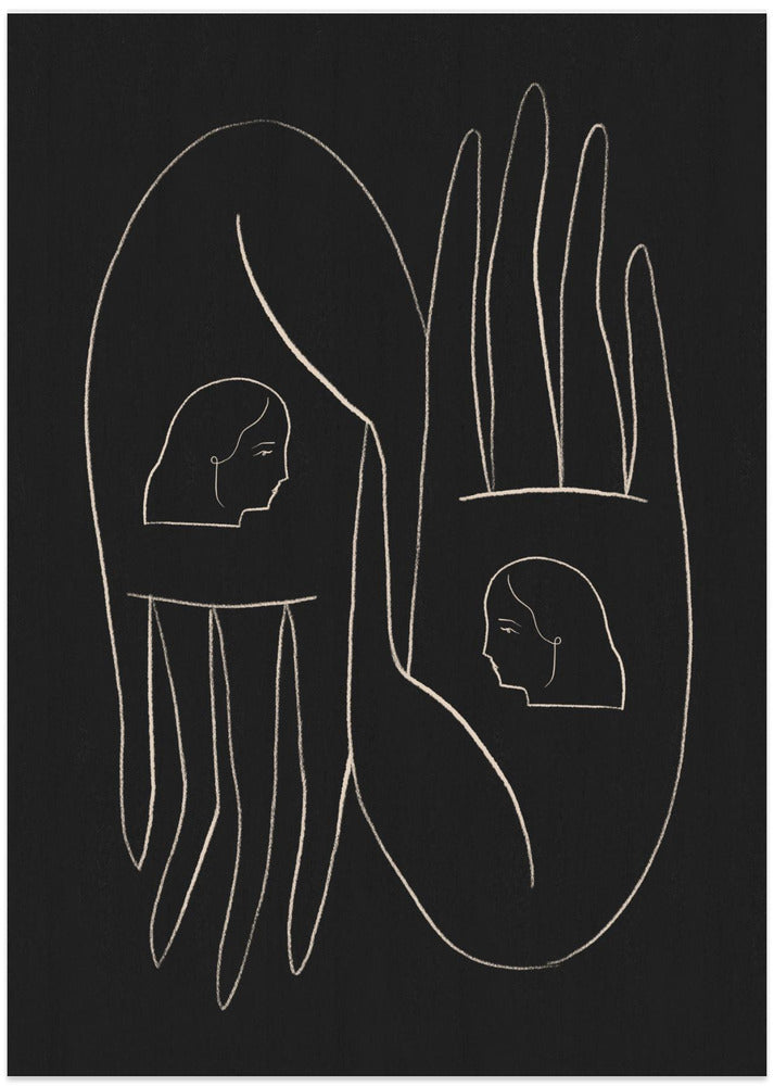 Friendly Hands - Art Print by Kit Agar