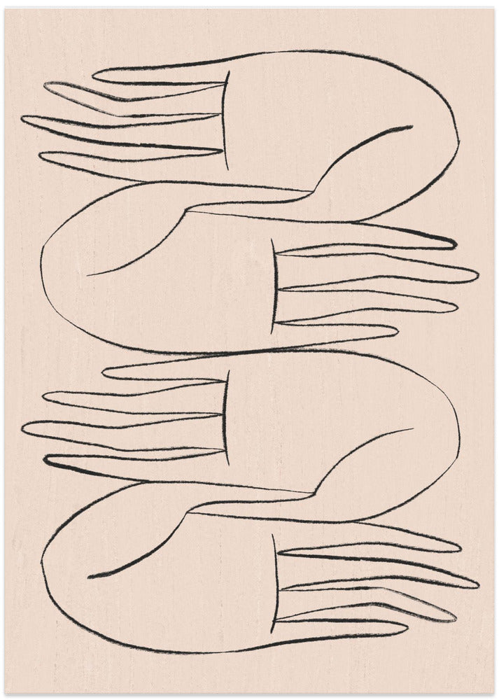 Helping Hands - Art Print by Kit Agar