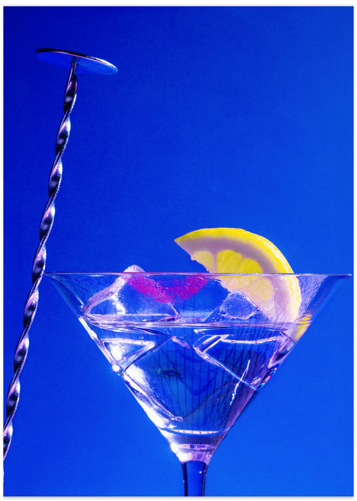 Lemon Twist Martini - Art Print by Julia Ramiro