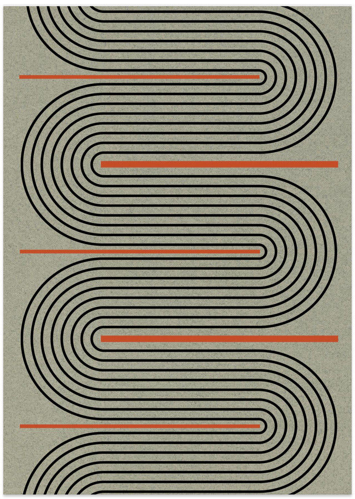 Curved Pathways - Art Print by THE MIUUS STUDIO