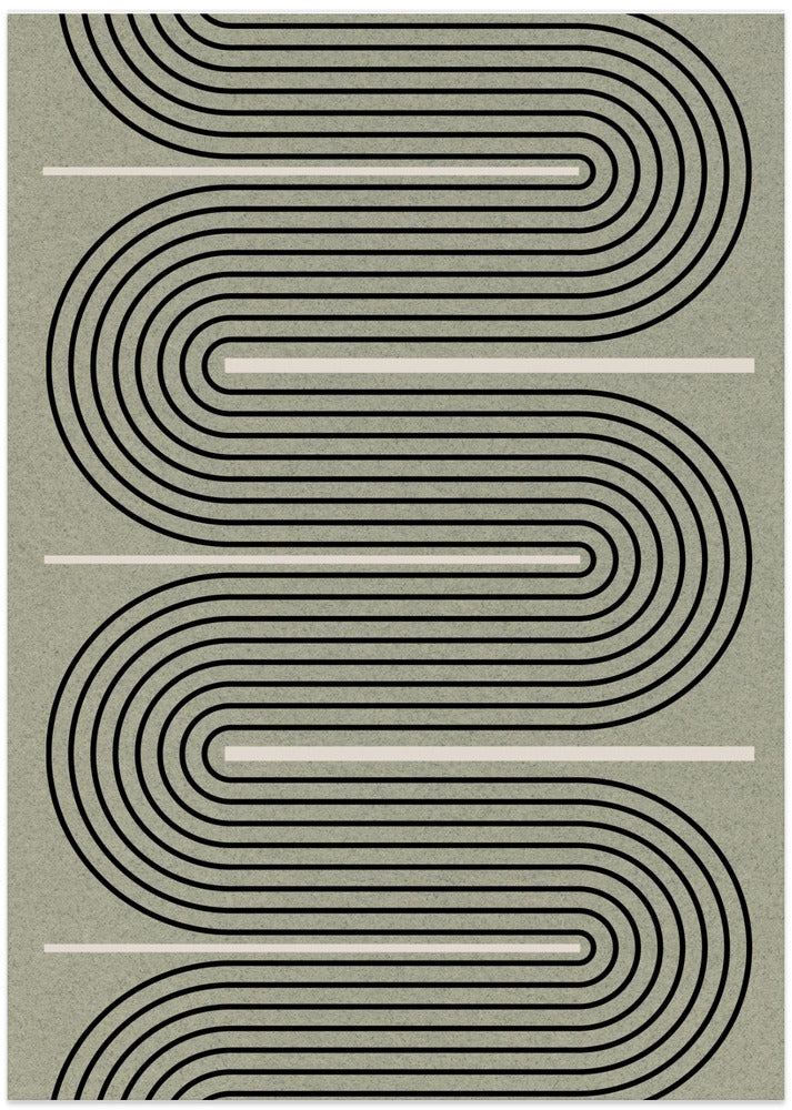 Curved Pathways - Art Print by THE MIUUS STUDIO