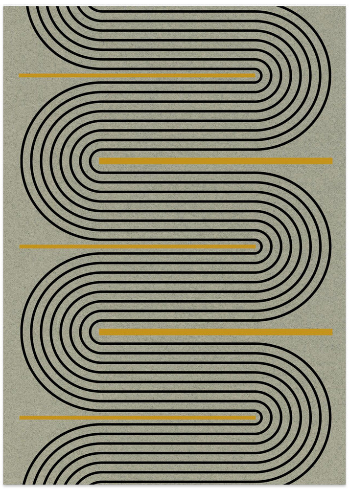 Curved Pathways - Art Print by THE MIUUS STUDIO