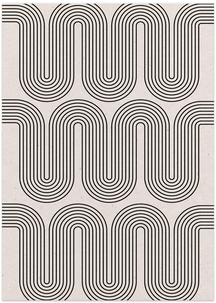 Retro Waves - Art Print by THE MIUUS STUDIO