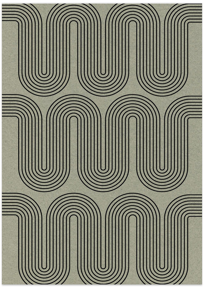 Curved Echoes - Art Print by THE MIUUS STUDIO