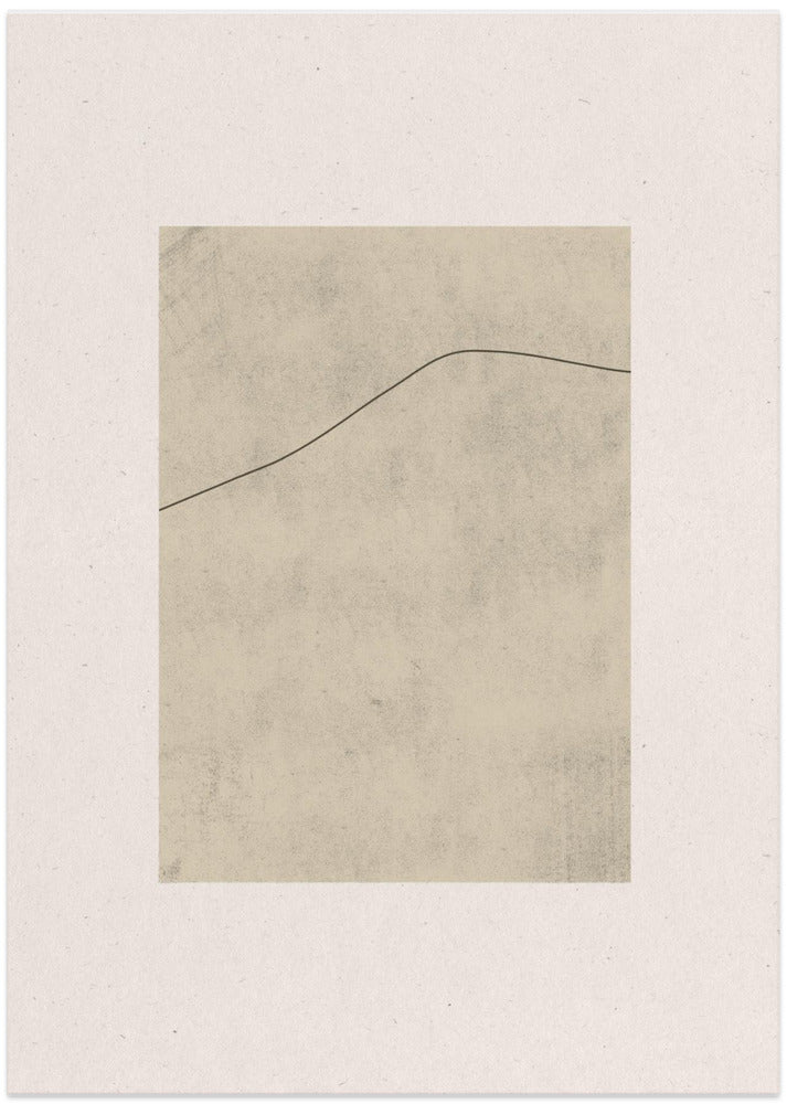 Line on Whispered Beige - Art Print by THE MIUUS STUDIO