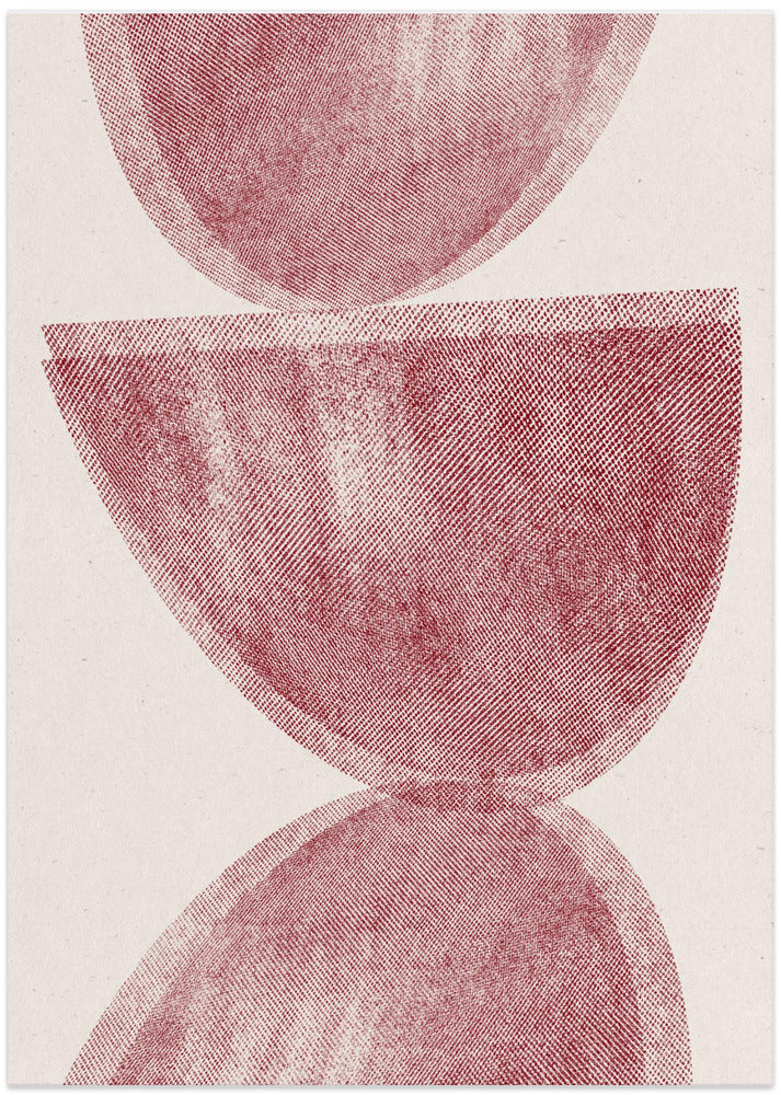 Crimson Halves - Art Print by THE MIUUS STUDIO