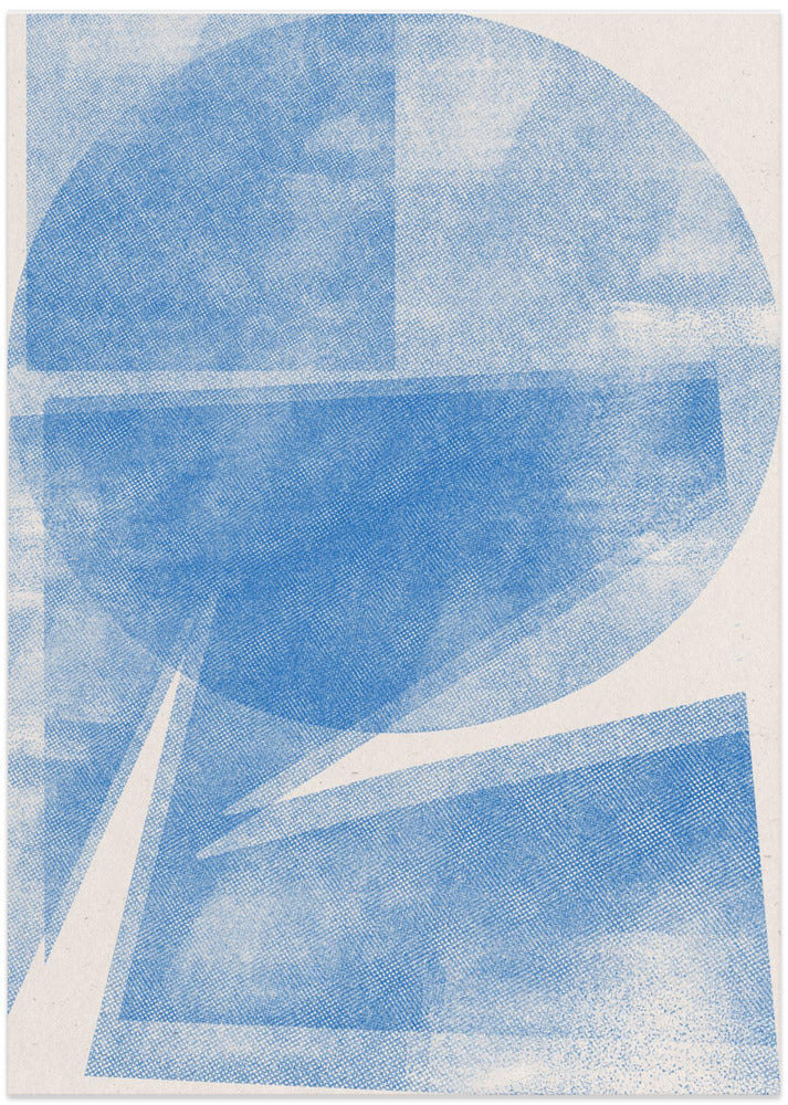 Azure Geometry - Art Print by THE MIUUS STUDIO