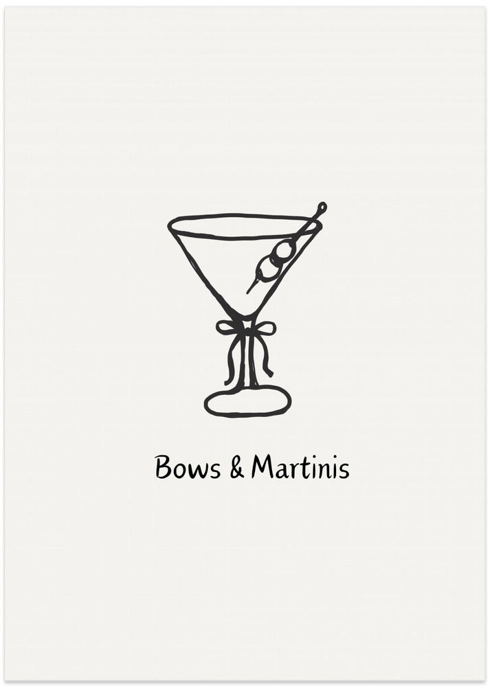 Bows & Martinis - Art Print by ART of living