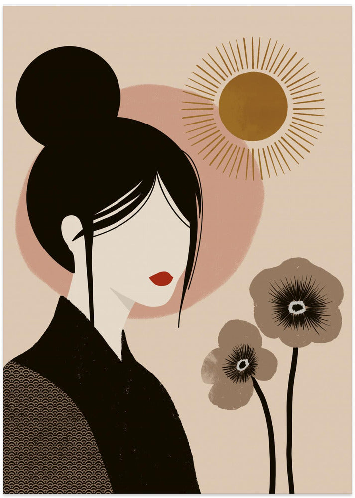 Japandi Lady - Art Print by Katarzyna Gąsiorowska