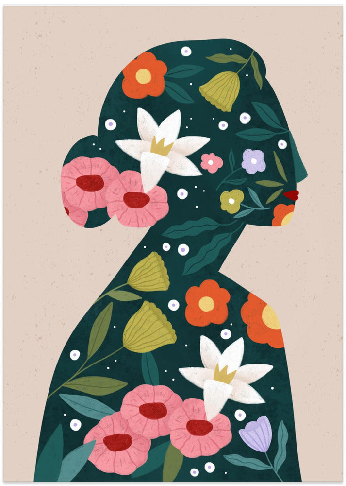 Filled With Flowers - Art Print by Bea Müller
