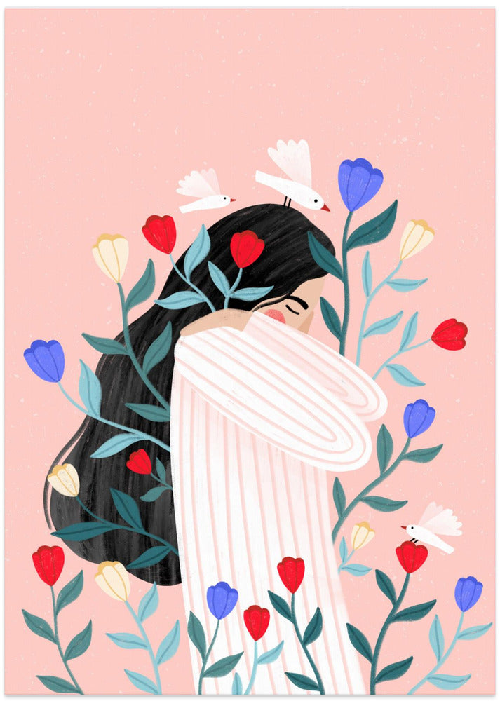 Blossoms and Serenity - Art Print by Bea Müller