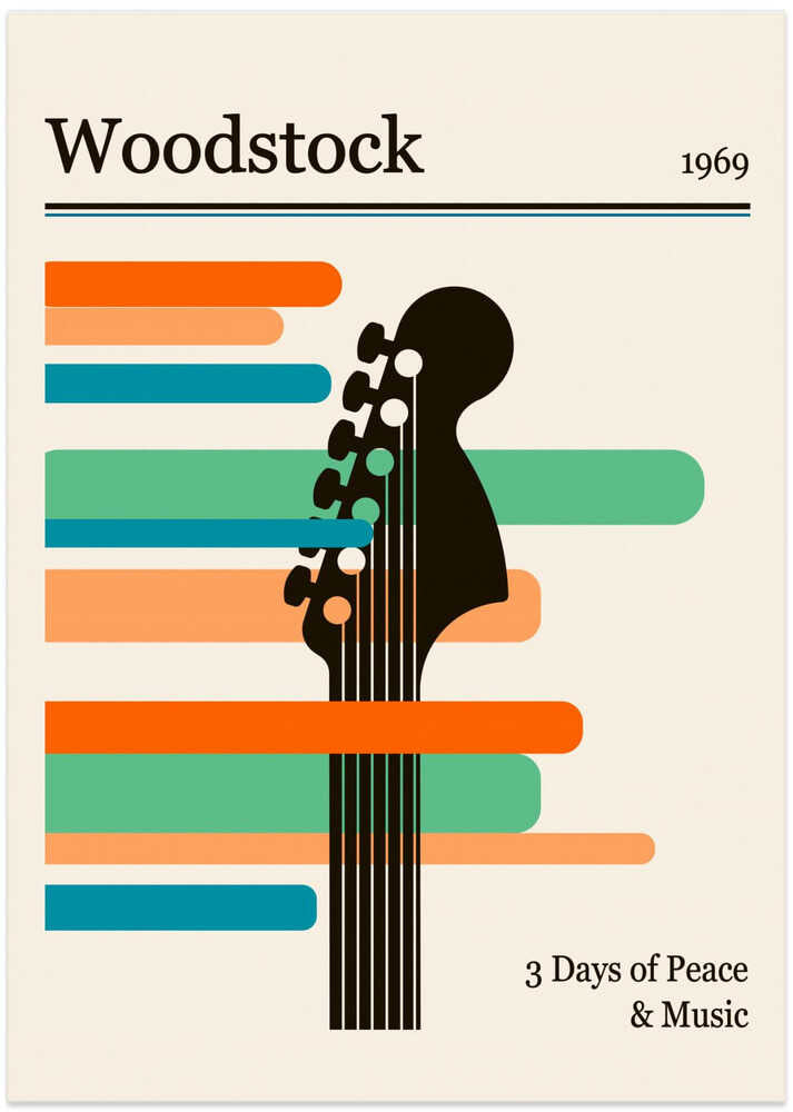 Woodstock Festival - Art Print by Retrodrome