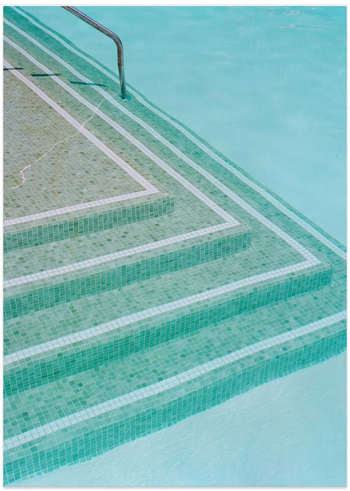 Palm Springs Pool Day II - Art Print by Bethany Young