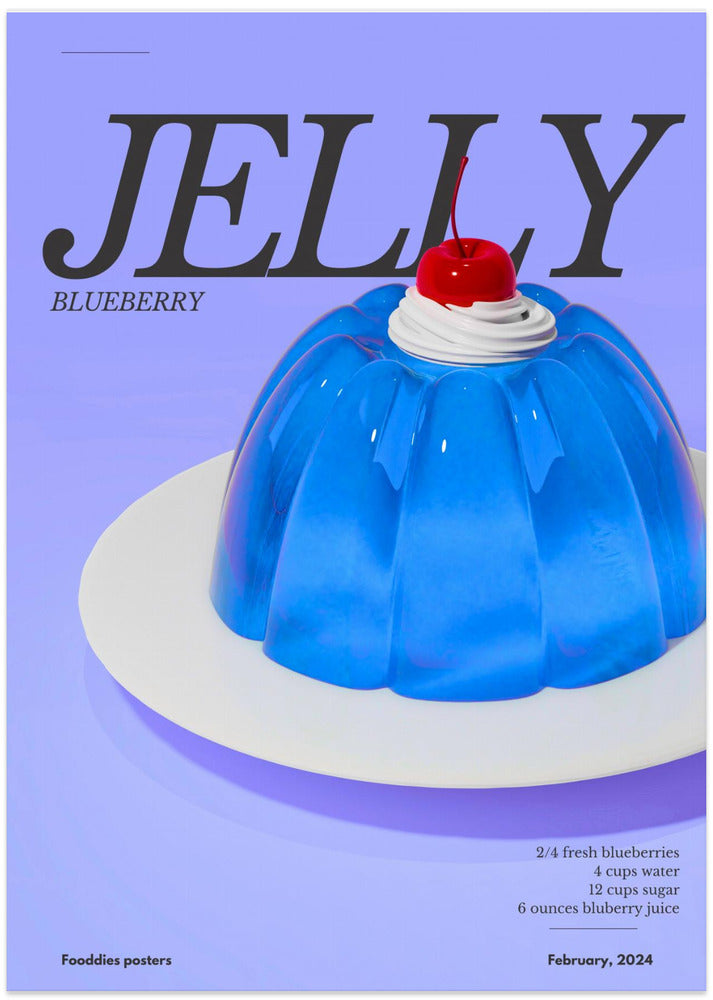 Blue Jelly - Art Print by Julia Ramiro