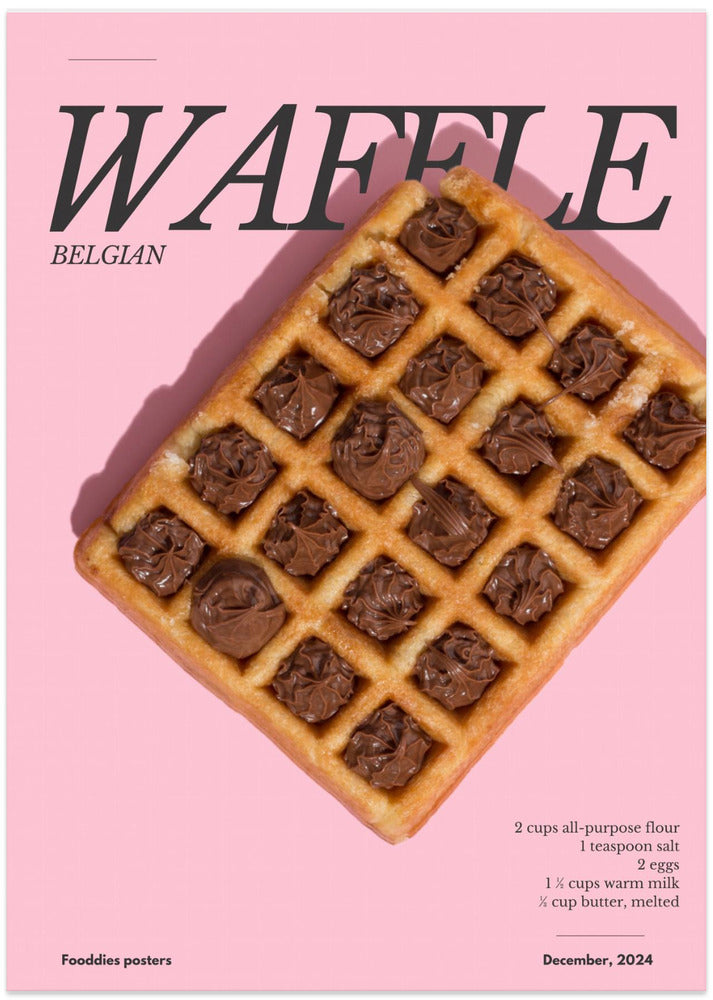 Belgian Waffle - Art Print by Julia Ramiro