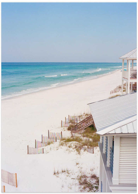 Summer Beach House - Art Print by Bethany Young