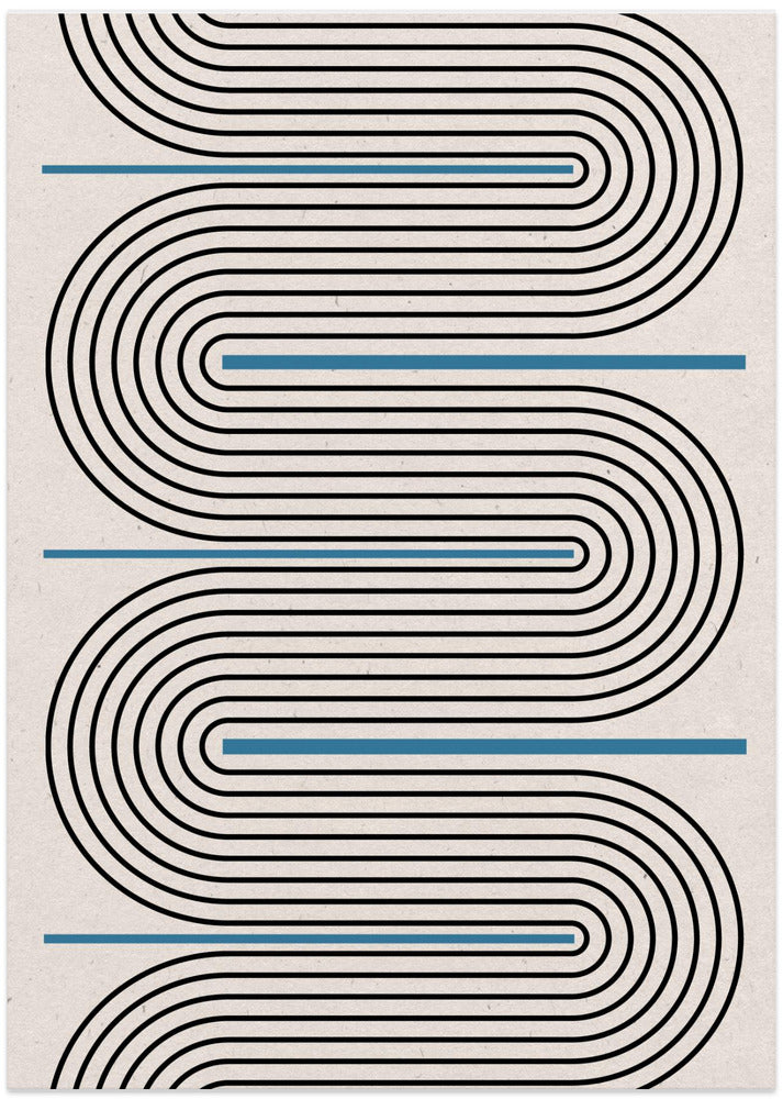 Curved Lines Harmony - Art Print by THE MIUUS STUDIO