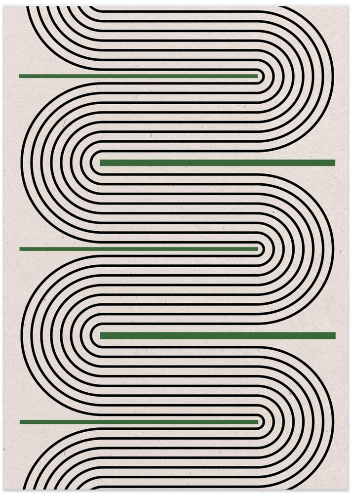 Curved Harmony - Art Print by THE MIUUS STUDIO