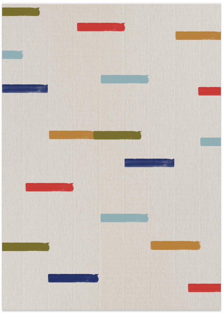 Colorful Strokes - Art Print by THE MIUUS STUDIO